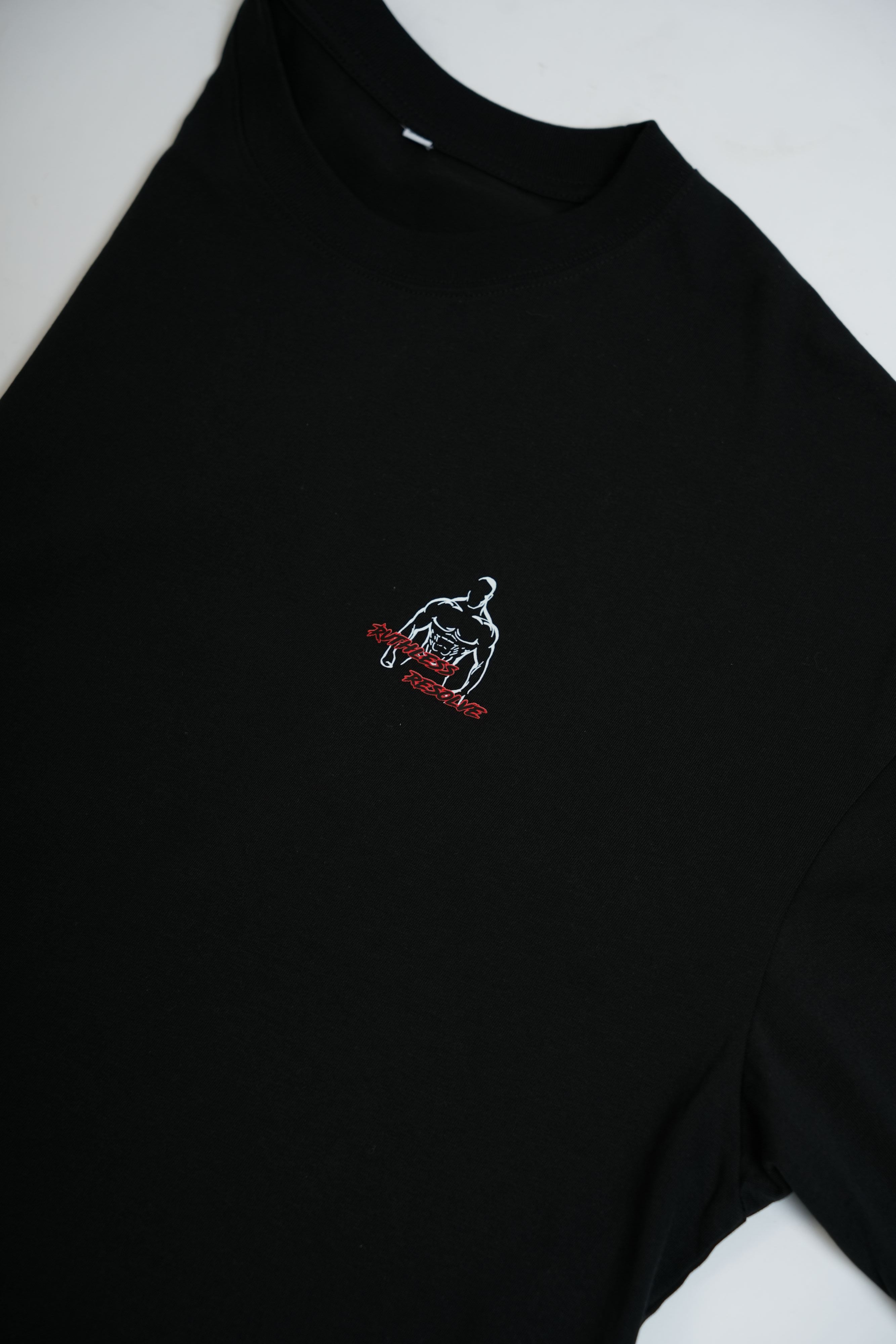 Oversized Branded Tee Black