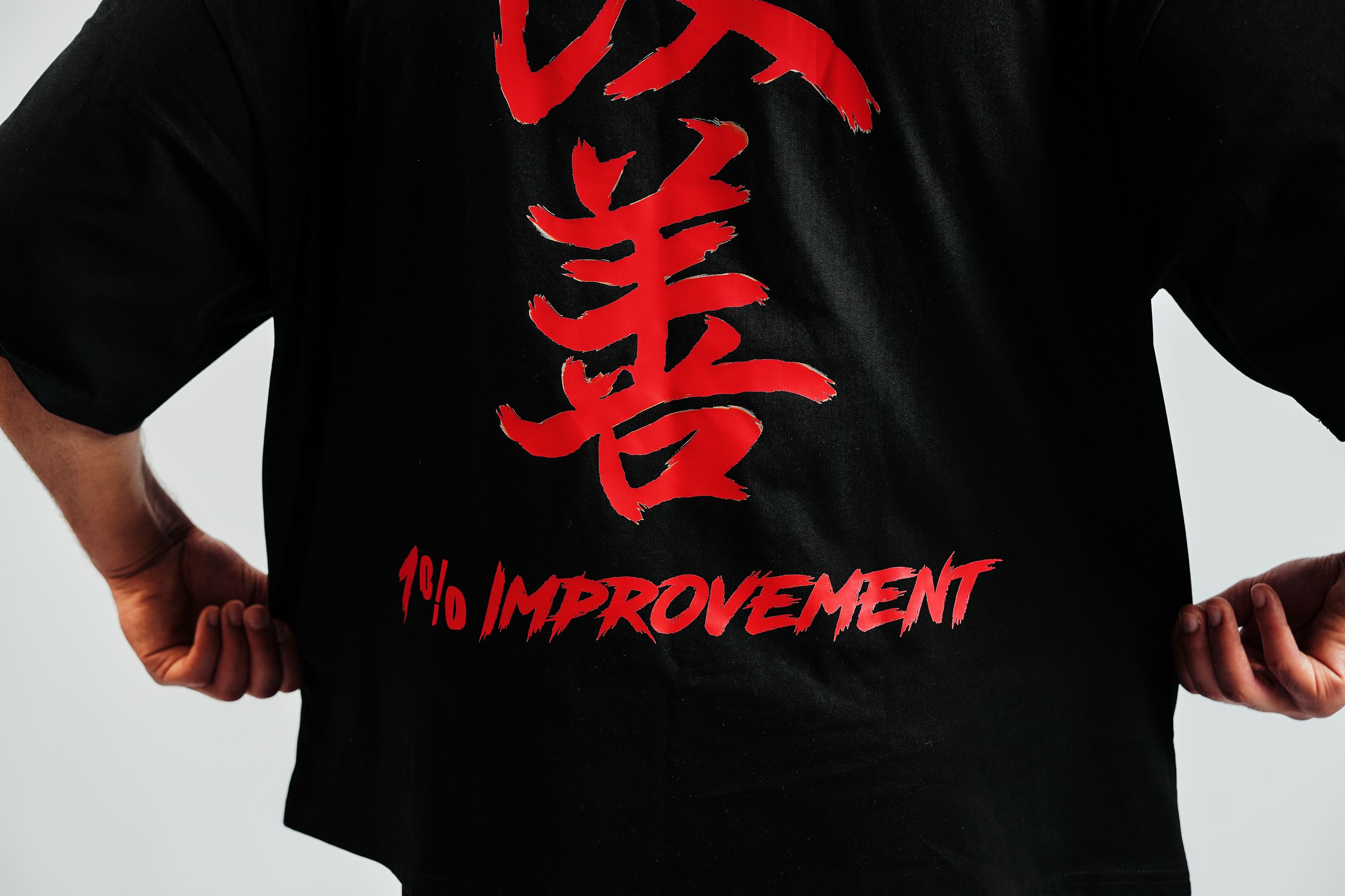 Oversized Kaizen Tee Black